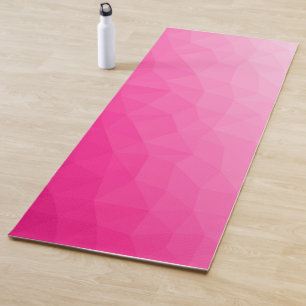 Tapis De Yoga Dégradé rose chaud Motif en maille géométrique