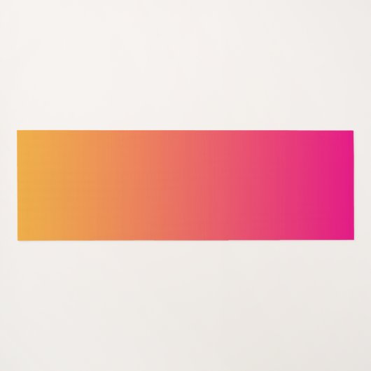 Tapis De Yoga dégradé rose et orange (Dos (Horizontal))