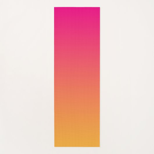 Tapis De Yoga dégradé rose et orange (Devant)