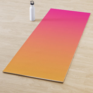 Tapis De Yoga dégradé rose et orange