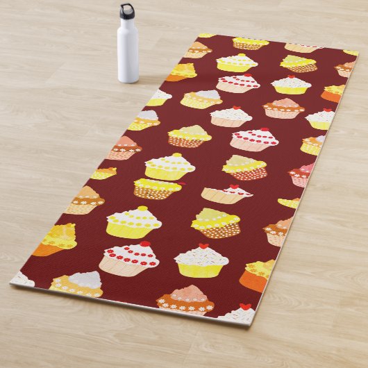 Tapis De Yoga Delicious Decorated Birthday Cupcakes (En situation)