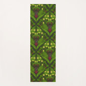 Tapis De Yoga Dendroctones et fougères, feuilles verts (Devant)