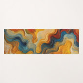 Tapis De Yoga Des vagues vibrantes d'émotion et d'énergie (Devant (Horizontal))