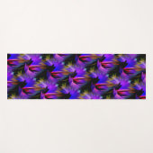 Tapis De Yoga Design Abstrait Bleu Et Violet (Devant (Horizontal))