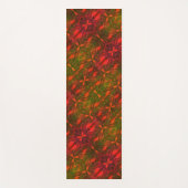Tapis De Yoga Design abstrait Vert Et Orange (Devant)
