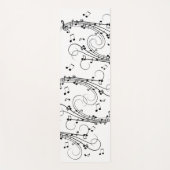 Tapis De Yoga Design de musique de notes (Devant)