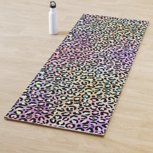 Tapis De Yoga Design Iridescendant Leopard Series 6 (En situation)
