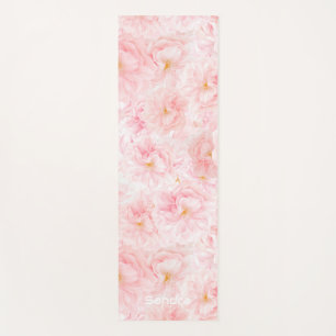 Tapis De Yoga Design Motif élégant en fleur de cerisier