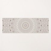 Tapis De Yoga Design Motif en mandala beige et taupe (Devant (Horizontal))