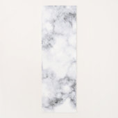 Tapis De Yoga Design noir et Marbre blanc simple | Yoga Mat (Devant)
