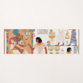 Tapis De Yoga Design royal égyptien (Devant (Horizontal))