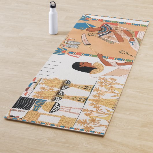Tapis De Yoga Design royal égyptien (En situation)