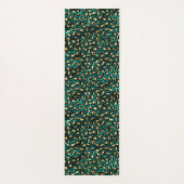 Tapis De Yoga Design turquoise et Gold Leopard Series 3 (Dos)