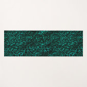 Tapis De Yoga Design turquoise et Gold Leopard Series 5 (Devant (Horizontal))