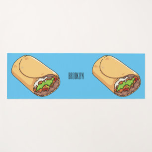 Tapis De Yoga dessin animé de Burrito