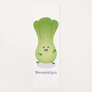 Tapis De Yoga dessin animé mignon de bok choy