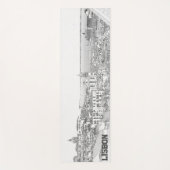 Tapis De Yoga Dessin au crayon du district d'Alfama à Lisbonne (Devant)