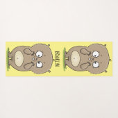 Tapis De Yoga Dessin d'adorable hamster (Dos (Horizontal))