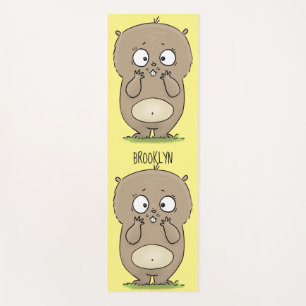 Tapis De Yoga Dessin d'adorable hamster