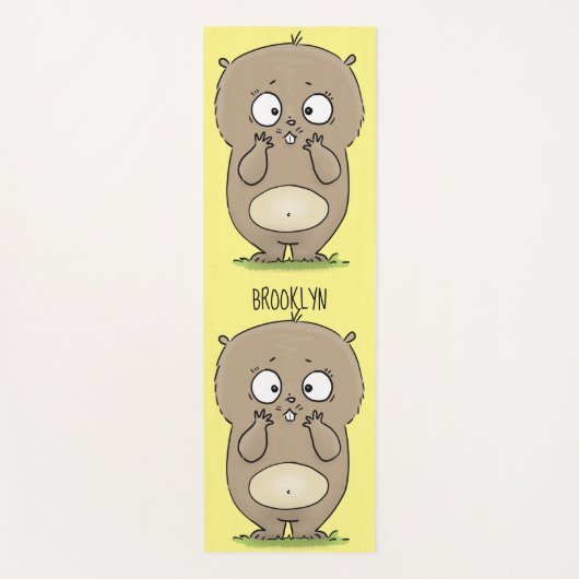 Tapis De Yoga Dessin d'adorable hamster (Devant)