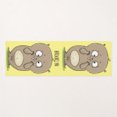 Tapis De Yoga Dessin d'adorable hamster (Devant (Horizontal))