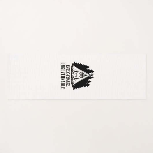 Tapis De Yoga Devenez ingouvernable Funny Baby Hippo Moo Deng Fu (Devant (Horizontal))