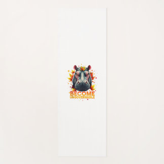 Tapis De Yoga Devenez ingouvernable Retro Baby Hippo Moo Deng Au
