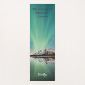 Tapis De Yoga Devis inspirant Aurora vert personnalisé (Devant)