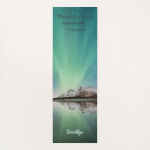 Tapis De Yoga Devis inspirant Aurora vert personnalisé (Dos)