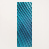 Tapis De Yoga Diagonale bleue feuille (Dos)