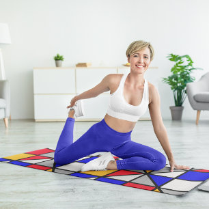 Tapis De Yoga diagonale colorée