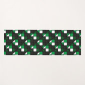 Tapis De Yoga diagonale vert foncé (Devant (Horizontal))