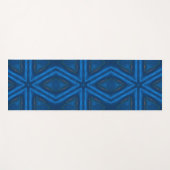 Tapis De Yoga Diamant bleu (Devant (Horizontal))