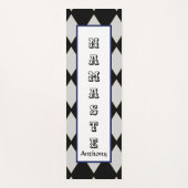 Tapis De Yoga Diamants d'or NAMASTE typographie monogramme (Devant)