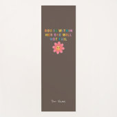 TAPIS DE YOGA DIEU EST EN ELLE QU'ELLE N'ÉCHOUERA PAS (Devant)