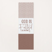 Tapis De Yoga Dieu Est Fidèle Tout Le Temps Yoga Mat (Devant)