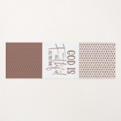 Tapis De Yoga Dieu Est Fidèle Tout Le Temps Yoga Mat (Devant (Horizontal))