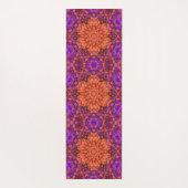 Tapis De Yoga Digital Mandala Orange Blue et Purple (Dos)