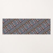 Tapis de yoga d'impression de Barkcloth de Tapa (Devant (Horizontal))