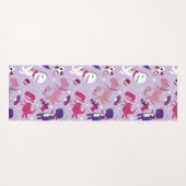 Tapis De Yoga Dinosaures de l'espace, Dinosaures mignons, Étoile (Devant (Horizontal))