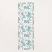 Tapis De Yoga Dinosaures de l'espace, Dinosaures mignons, Navire (Dos)