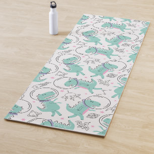 Tapis De Yoga Dinosaures de l'espace, Dinosaures mignons, Navire