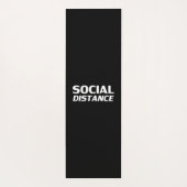 Tapis De Yoga Distance sociale moderne audacieuse typographie dr (Dos)