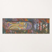 Tapis De Yoga Divine Feminie Buddha original art  (Devant (Horizontal))