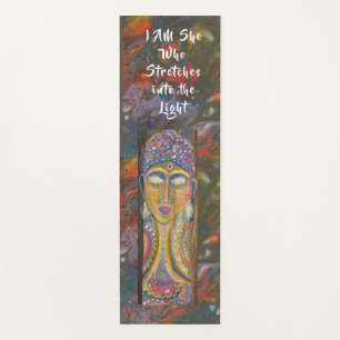 Tapis De Yoga Divine Féminine Bouddha art original 
