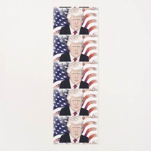 TAPIS DE YOGA DONALD TRUMP YOGA MAT (Devant)