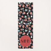 Tapis De Yoga Donuts, Glace, Cupcakes, Dessert, Monogramme (Devant)