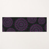 Tapis De Yoga Dot Turquoise et pourpre Mandala Yoga Mat (Devant (Horizontal))