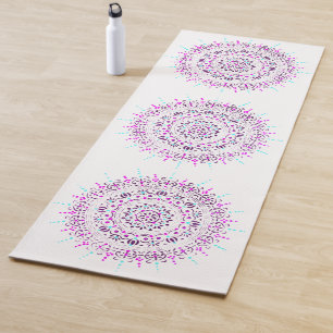 Tapis De Yoga Dot Turquoise et pourpre Mandala Yoga Mat