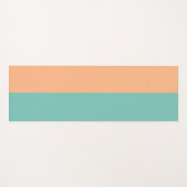 Tapis De Yoga Double Aqua Orange Pastel Yoga Mat (Devant (Horizontal))